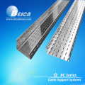 Steel Material and Ventilated or Perforated Trough Type Ladder cable tray